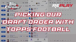 Using Topps Football to Determine Fantasy Draft Order