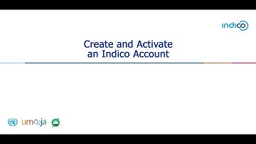 Users 1: Create and Activate an Indico Account