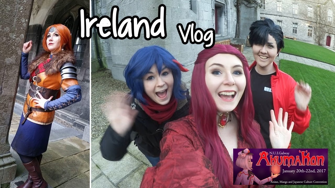 Akumakon 2017 Ireland Vlog ! Cosplay and sightseeing Galway