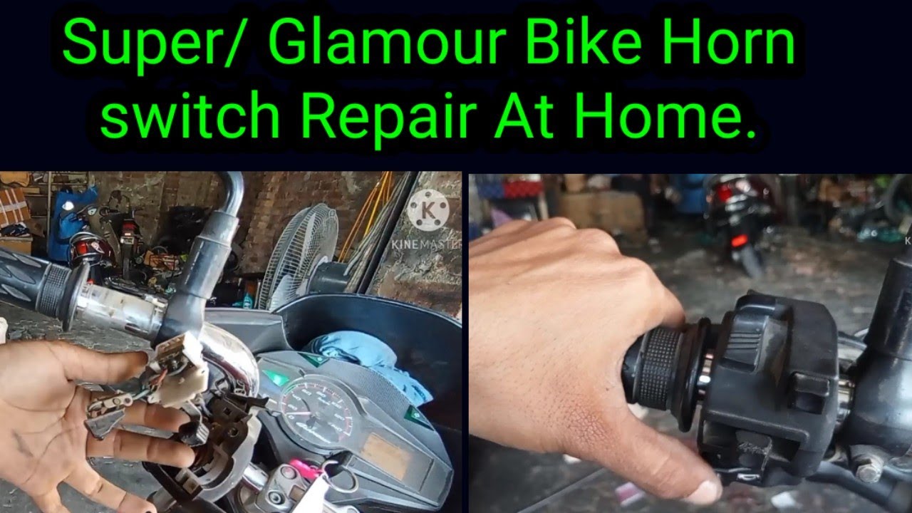 Hero Super splender/Glamour Bike Horn Switch repair At Home. Bike horn
