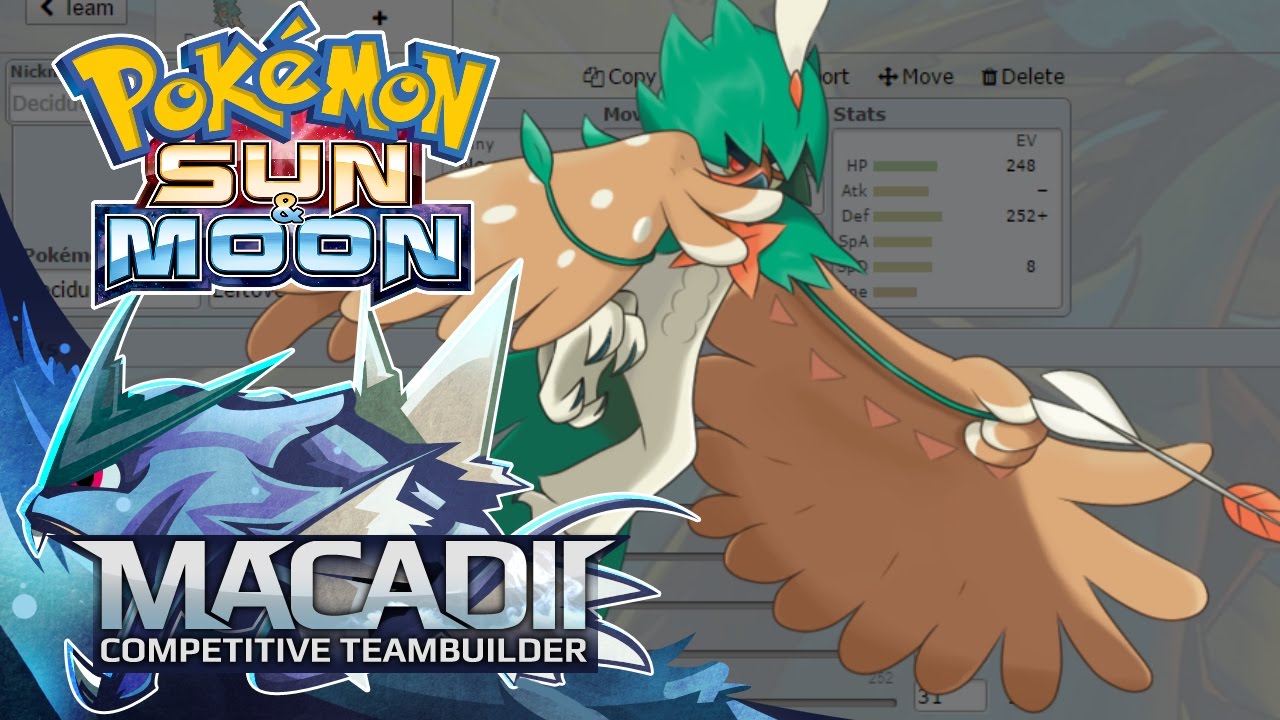 Decidueye Sun and Moon Team Builder! - Pokemon Showdown OU Team Building w. macadii (Smogon OU)