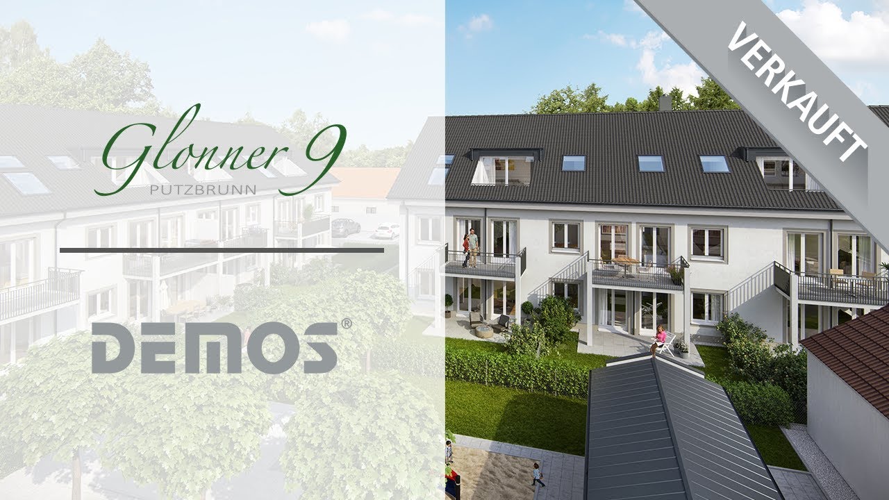 Referenzvideo zum Neubauprojekt - Wohnungen und Reihenhäuser in Putzbrunn - Glonner 9 - DEMOS