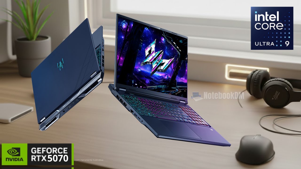 Notebook Gamer Predator Helios Neo 16 PHN16-73-96SW com RTX 5070 Intel Core Ultra 9 275HX 🔥