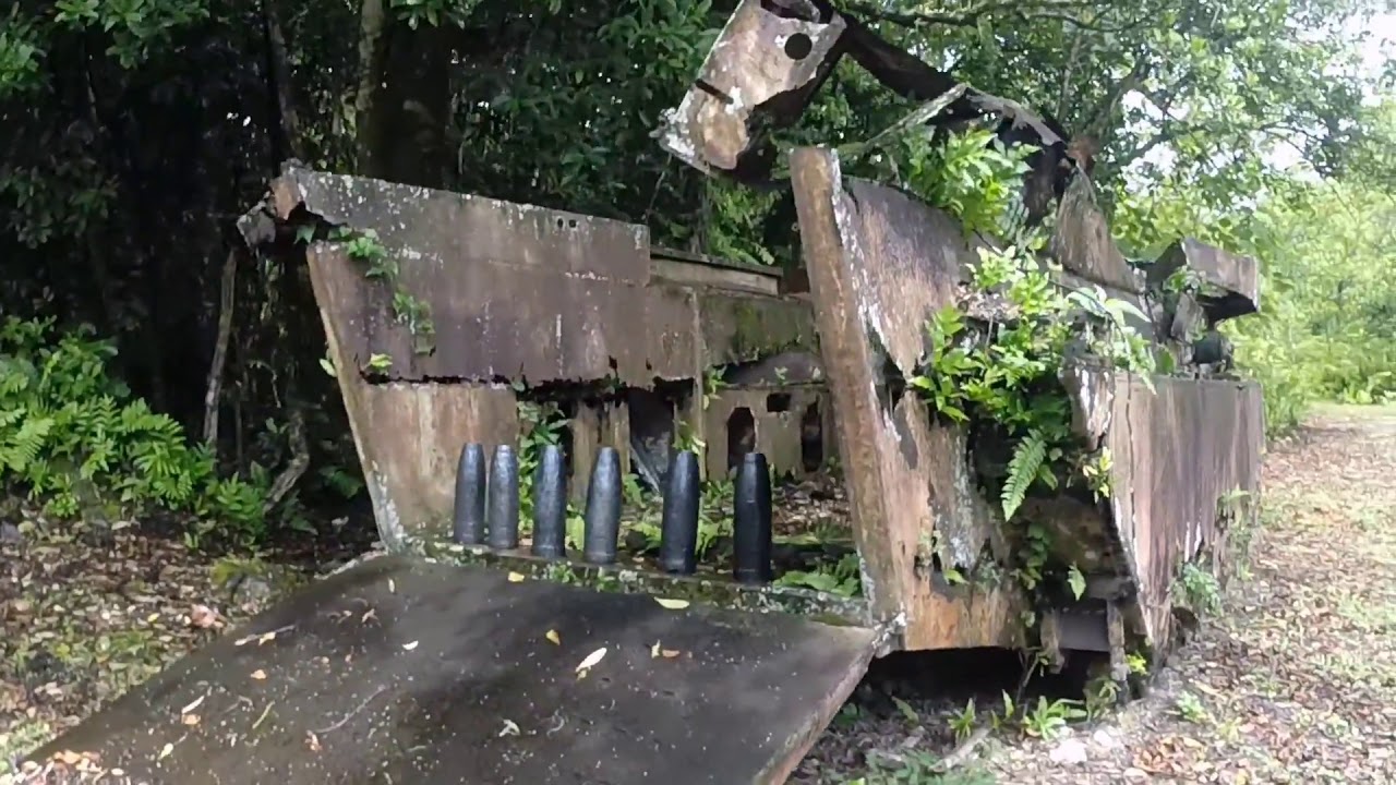 WW2 remains - planes and landing craft in Peleliu and Airai, Palau