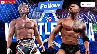 WWE - Rock vs Cody Rhodes full Match WWE 2k24