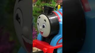 Thomas toy train finds a Rockfall Monster, but it turns out to be Nia 👹🚂 #shorts