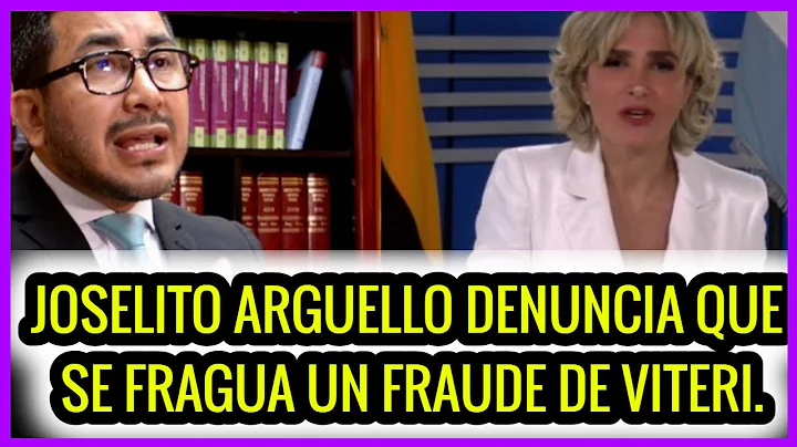 Joselito Arguello denuncia que se fragua un fraude...