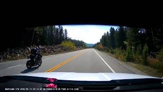 RAW: Passed by motorbike before crash