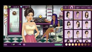 Hollywood story game, how to change hairstyle just in 5 bucks😛and complete the task screenshot 1