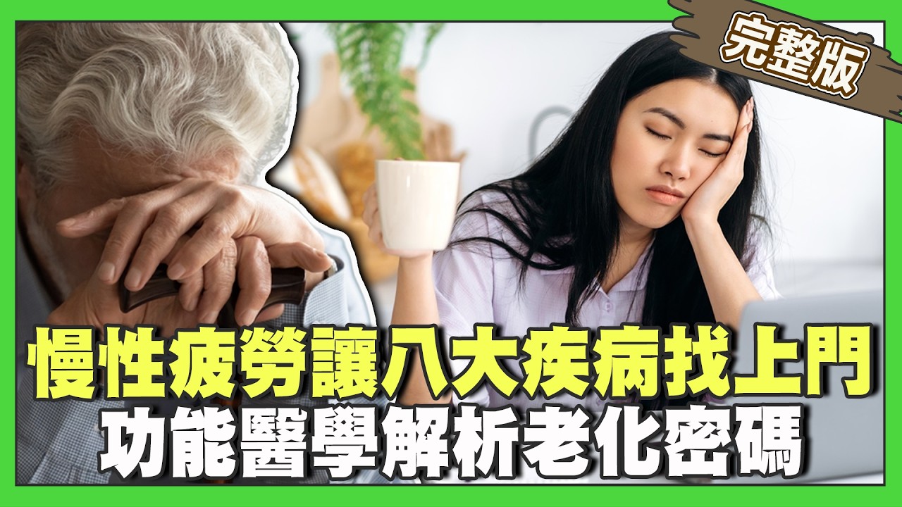 「慢性疲勞」讓八大疾病找上門！功能醫學解析人體失衡與老化密碼！【完整版】