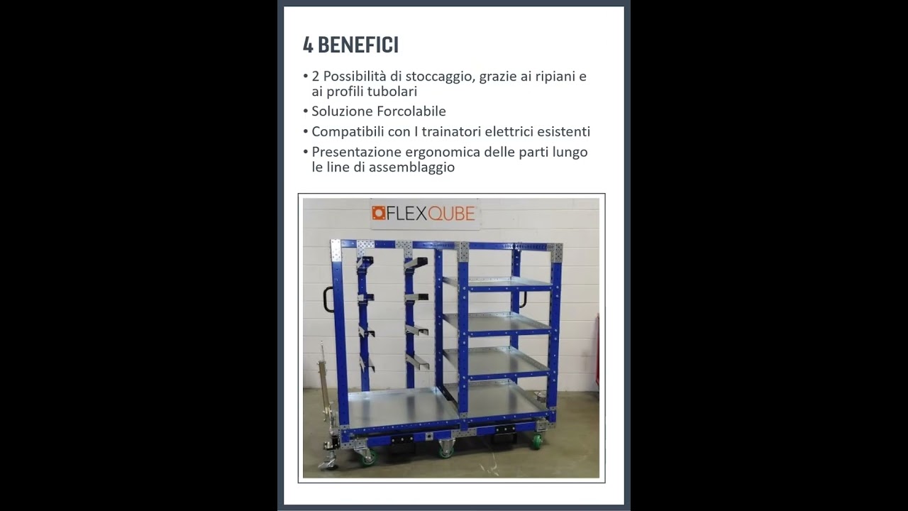 Carrello Kitting 1050x1750x1470 mm h