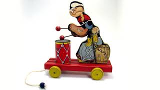 Fischer Price Wood Popeye Pull-Toy