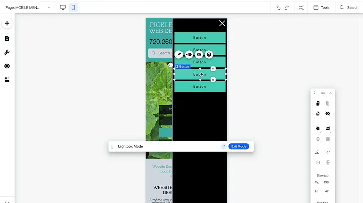 Custom Mobile Menu on Wix