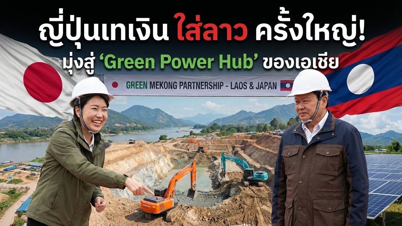 ญี่ปุ่นเทเงิน ใส่ลาว ครั้งใหญ่!มุ่งสู่ Green Power Hub' ของเอเชีย