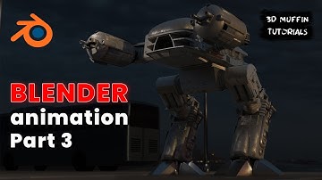 BLENDER ANIMATION (Part 3)/Rigging and animation (ROBOCOP ED-209)