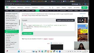 w3school: PHP File Handling, File Open/Read/Close, File Create/Write dan File Upload