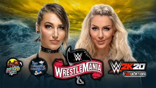 Rhea Ripley vs Charlotte Flair | WrestleMania 36 | WWE 2K20 Simulation