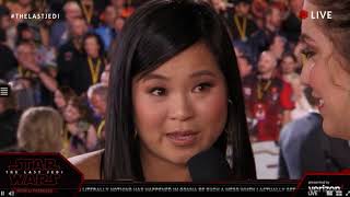 Kelly Marie Tran Rose interview - Star Wars The Last Jedi Red Carpet World Premiere