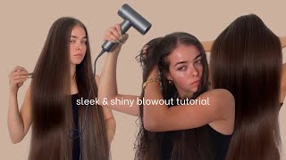 How to get the perfect straight & sleek blowout at home