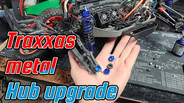 Traxxas slash Metal hub upgrade!         7.5mm thick metal hubs