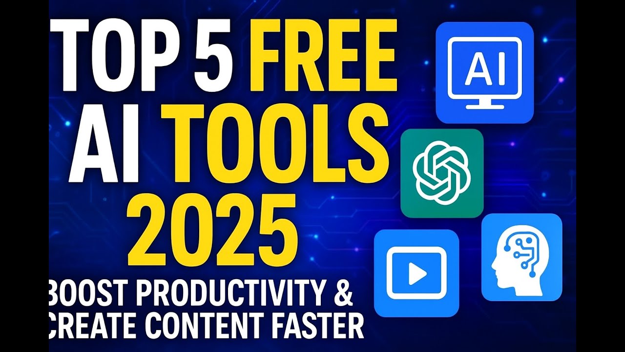 Top 5 Free AI Tools to Supercharge Your Workflow in 2025 - YouTube