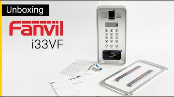 Fanvil i33VF SIP Video Door Phone Unboxing