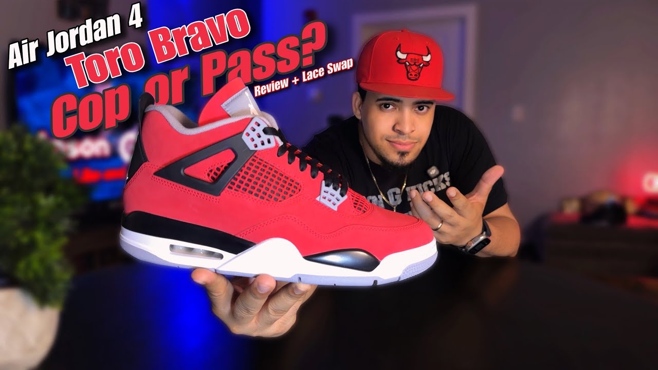 Air Jordan 4 Toro Bravo 🐂 Sit or Sell ? Review & Lace Swap - YouTube