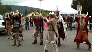 Fall City Days parade - Viking dance to Single Ladies