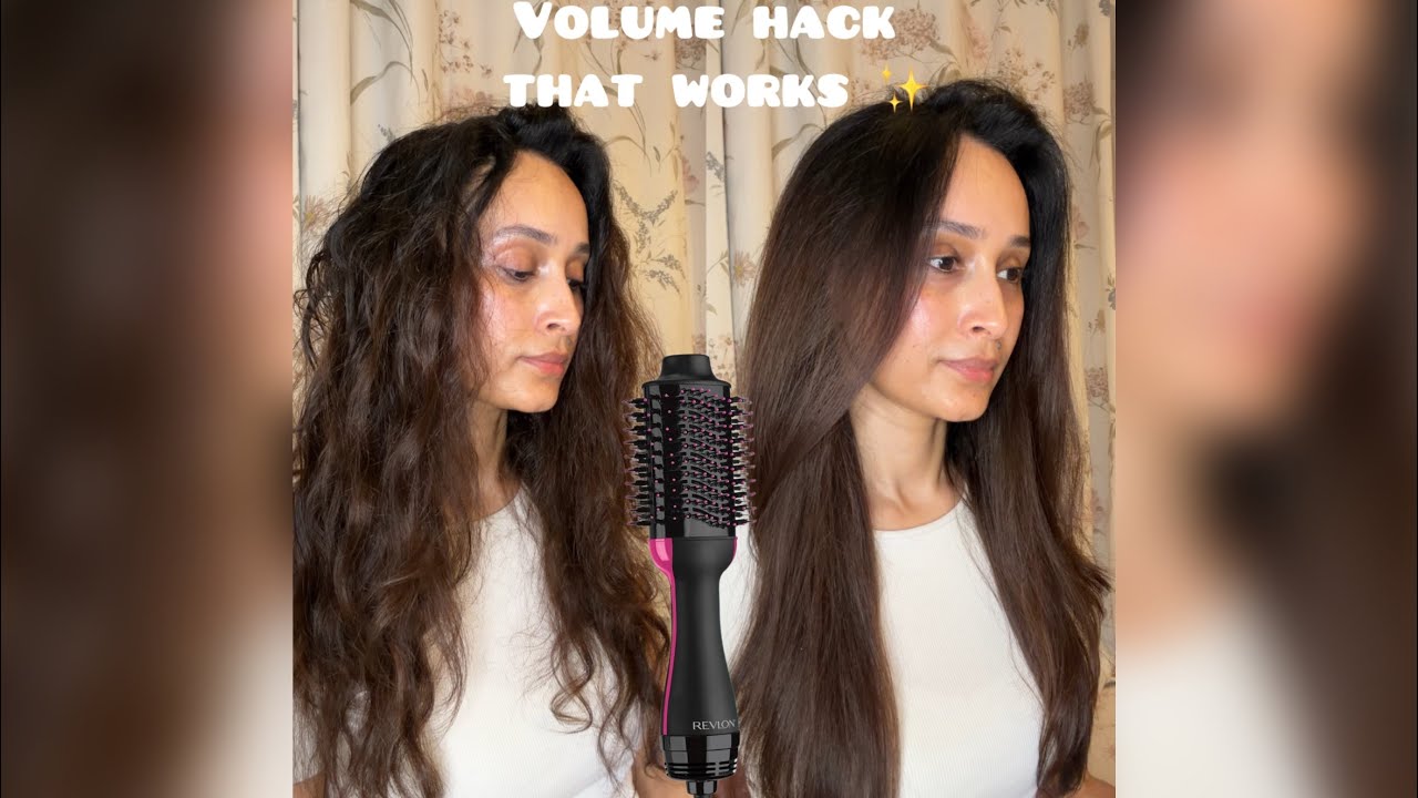 Blow dry before and after/ volume hack that works 👀