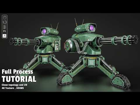 Sci-Fi Combat Robot Tutorial - Teaser & Course Overview
