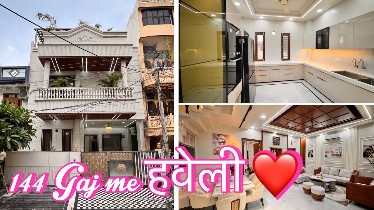 144 Gaj heritage looks Villa 💓 east facing and fully furnished ⭐️ Main Vaishali nagar Jaipur 