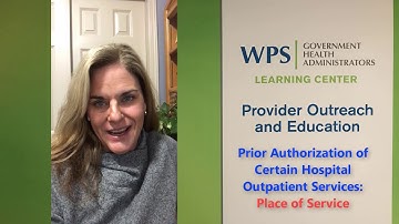 Prior Authorization of Certain Hospital Outpatient Services - Place of Service