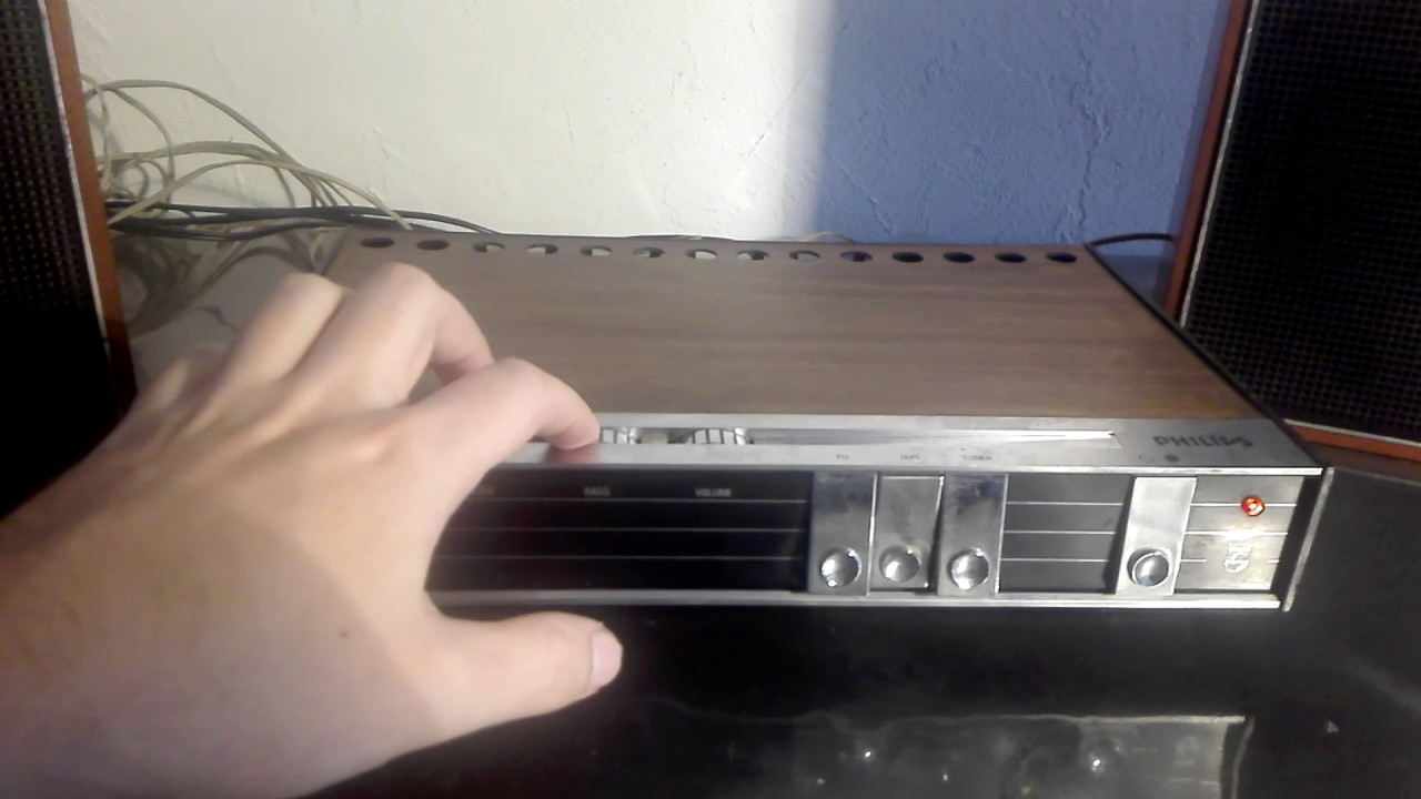 vintage chaine philips ampli 22rh580 plus enceinte 1968