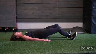 Bridge Isometric with Hamstring Walkout