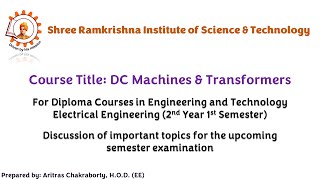 Important Topics Of Dc Machines And Transformers| Ee| 3Rd Sem| Diploma| Srs