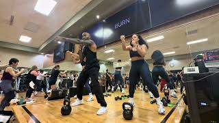 Boxing and Booooty! A peak in my Burn class at Life Time in Florham Park NJ