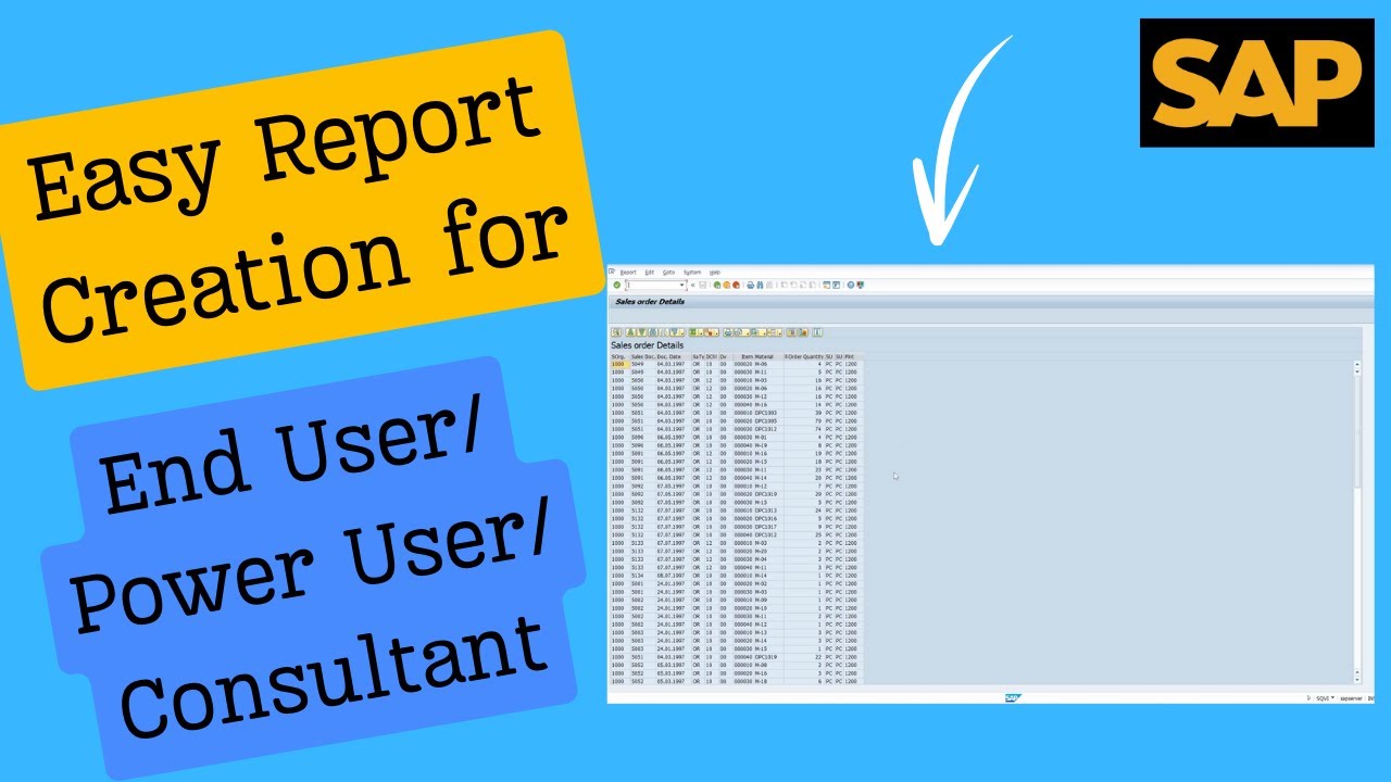 Query Creation in SAP(2024)| Report Creation in SAP| T code- SQVI | ECC ...