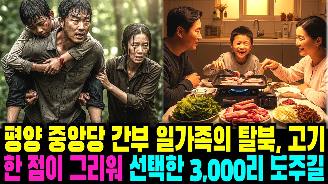 평양 중앙당 간부 일가족의 탈북, 고기 한 점 그리워 선택한 3,000리 도주길