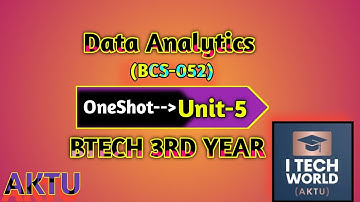 Data Analytics (DA) One Shot Unit : 5 B.Tech AKTU 3rd Year 5th and 6th Sem CSE (BCS052)/IT (BIT601)