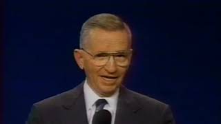 Ross Perot Reveals Real Reason Bush Started The Gulfiraq War During 92 Presidential Debate
