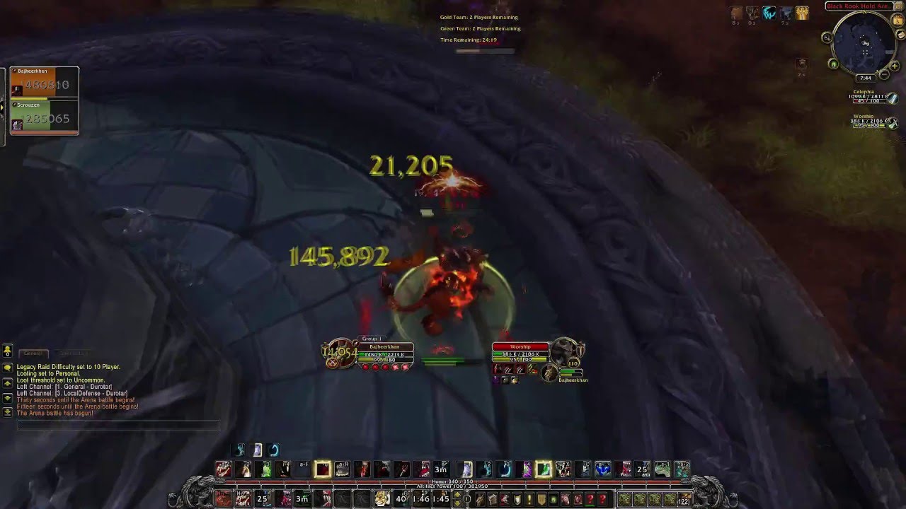 WoW: Legion (Alpha) - Level 110 Feral Druid Arena #1  - Legion Druid PvP