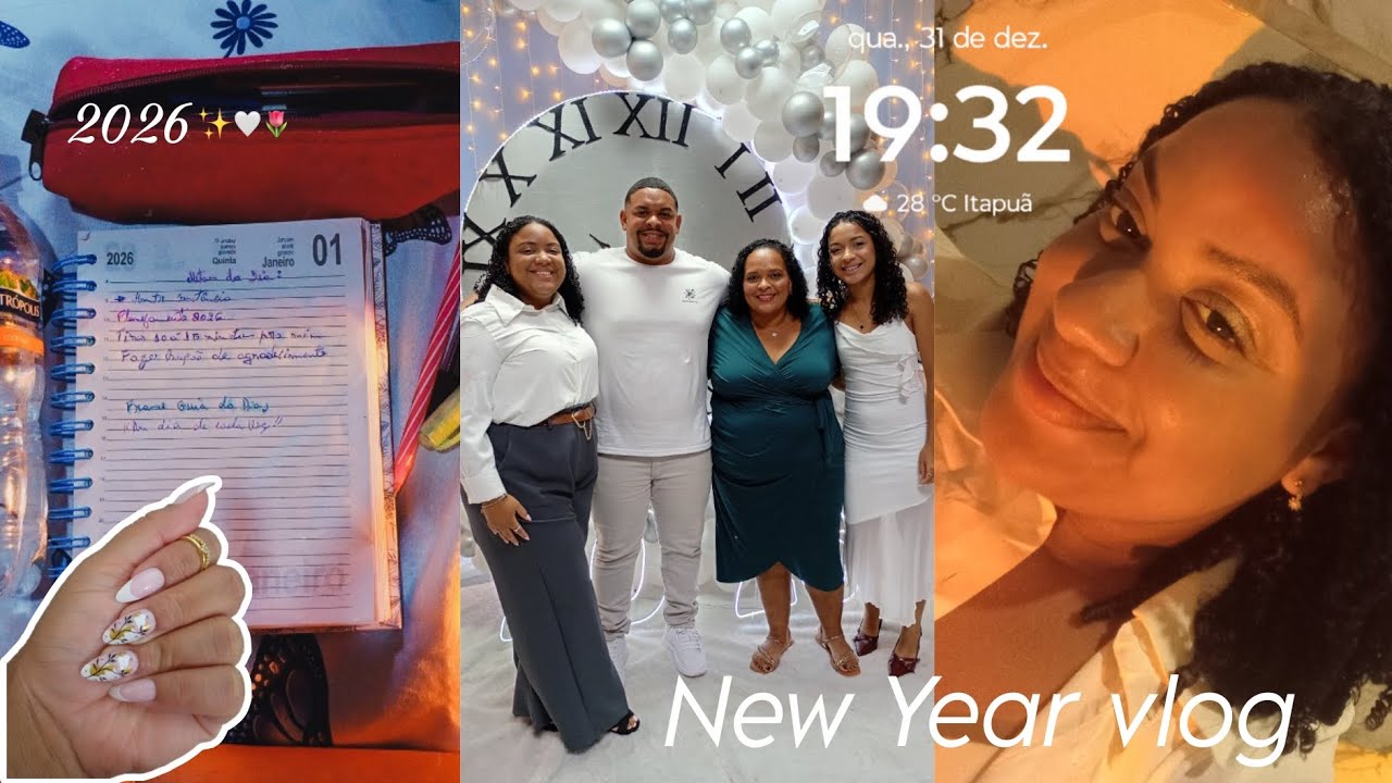 vlog: Réveillon 2026 🥂 | grwm, igreja, família, planejamento, início de ano 