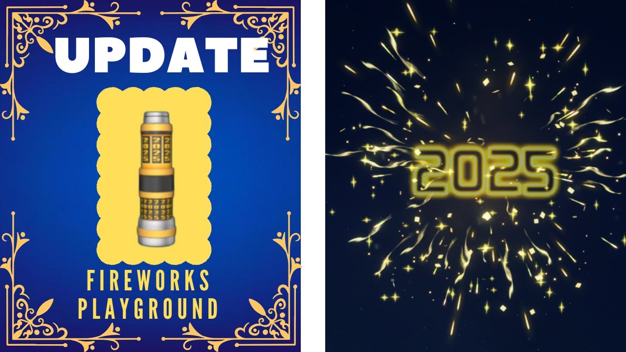New 2025 New Years fireworks in Roblox Fireworks Playground! - YouTube