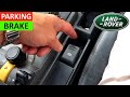 How to use Electronic Handbrake on Land Rover Discovery - Land Rover Electronic Parking Brake