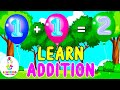 ADDITION with BALLOONS for Kids! | Math Facts for Young Learners