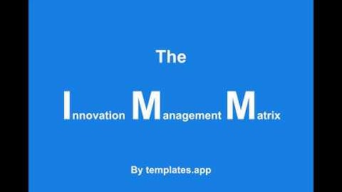 Innovation Management Matrix