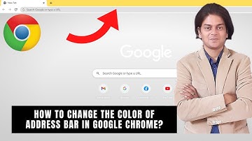 How to change the color of address bar in google chrome?