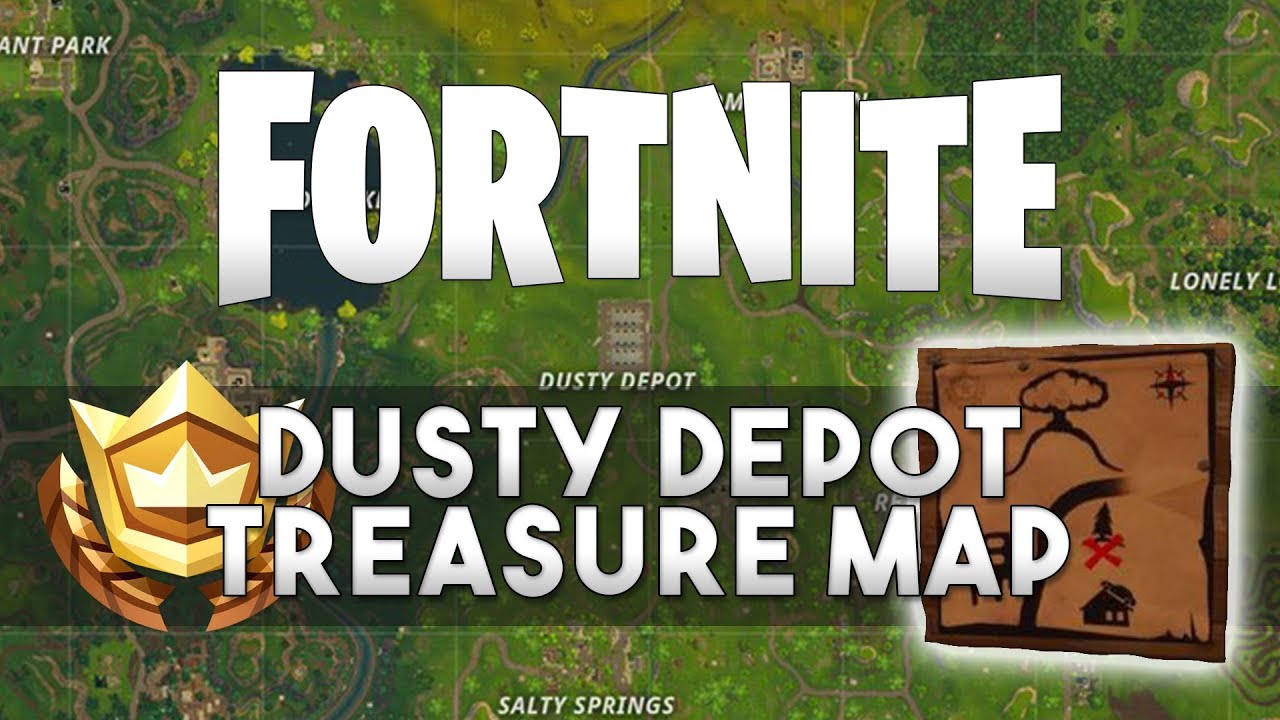 Follow the treasure map found in Dusty Depot - Fortnite Challenges