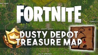 Follow The Treasure Map Found In Dusty Depot - Fortnite Challenges