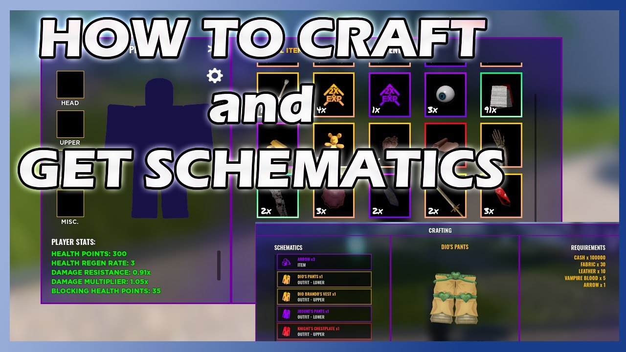 How to craft and get schematics?